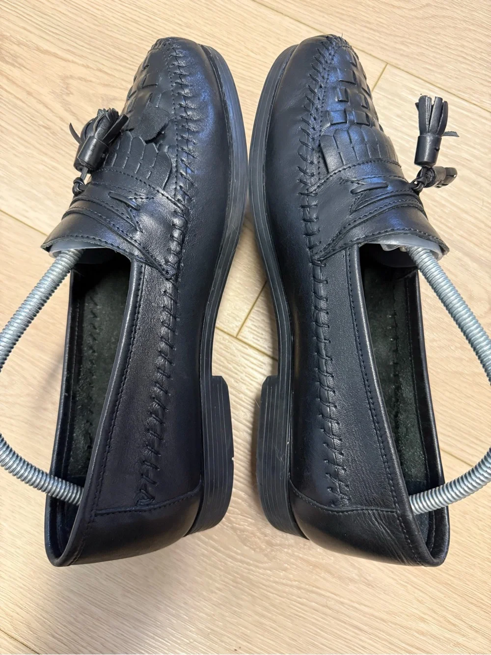 Giorgio Brutini black leather slip-on kiltie loafers Men’s 9.5D